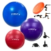 Kit 3 Bolas Suas 45cm + 55cm + 65cm + Disco Inflvel Pilates Yoga Treino Funcional Academia