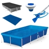 Kit Piscina 3000 Litros Estrutural Ao Mor + Aspirador + Capa + Forro + Flutuador