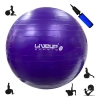 Kit Bola Sua Pilates 55cm + Bomba Manual 7mm Liveup Treino Funcional Yoga Fitness