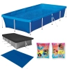 Kit Piscina 3000 Lts Mor + Capa e Forro + Boia de Braço Princesas