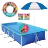 Piscina 6200 Lts Premium Mor + Guarda Sol + Bola Inflavel + Boias Princesas
