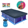 Kit Piscina 3700 L com Filtro 110v Capa e Forro Mor + Boia de Bra�o e Bola Infl�vel Princesa Disney