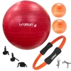 Kit Arco Flexvel Pilates + 2 Overball 25cm + Bola Sua 45cm Yoga Treino Funcional Academia