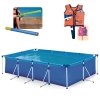 Kit Piscina Premium 6200 Litros de Arma��o + Colete P/M Infantil + Brinquedo Lan�a �gua