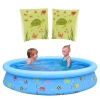 Kit Piscina Infantil 1000 L Infl�vel Estampada + Boia de Bra�o Ilustrada
