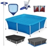 Kit Piscina 2000l + Aspirador + Peneira + Haste 1,40 M + Capa + Forro + Boia de Brao Homem Aranha