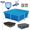 Kit Piscina 2000l + Aspirador + Peneira + Haste 1,40 M + Capa + Forro + Boia de Brao Princesas