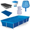 Kit Piscina 3000 Lts Mor + Capa e Forro + Filtro 110v + Peneira + Flutuador
