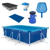 Kit Piscina 5000 L Premium + Capa + Forro + Filtro 110v 3028 L/H Bel + Clorador + Peneira