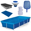 Kit Piscina 3000 Lts em A�o Mor + Capa + Forro + Filtro 220v + Peneira+ Flutuador Netuno