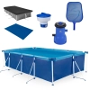 Kit Piscina 5000 L Premium + Capa, Forro + Filtro 110v 3028 L/H Bel + Clorador + Peneira