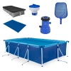 Kit Piscina 6200 Lts Premium + Capa, Forro + Filtro 110v 3028 L/H Bel + Peneira + Flutuador
