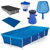 Kit Piscina 3000 Lts em A�o Mor + Capa e Forro + Filtro 110v Bel + Peneira + Clorador