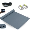 Kit Colchonete Eva 1,73m + Par de Suporte Apoio para Flexo + Extensor Elstico Super Band Extra Forte