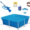 Kit Piscina de Armao 2000l + Aspirador Venturi Mangueira e Haste+ Mini Clorador + Pastilha Cloro