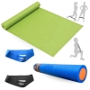 Kit Rolo 90cm para Exerccios + Colchonete Verde + 2 Mini Band Elstico Tenso Forte + Extra Forte