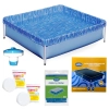 Kit Piscina Infantil 400 Litros Estrutural + Capa, Forro + Mini Clorador + 2 Pastilhas