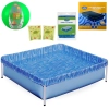 Kit Piscina Infantil 400 Litros Estrutural + Capa, Forro + Boia de Braço e Bola 40cm Verde Ilustradas