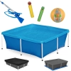 Kit Piscina de Armao 2000l + Aspirador Venturi + Bola + 2 Lana gua + Capa e Forro Proteo