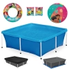 Kit Piscina Quadrada 2000 L + Capa e Forro Mor + Bola e Boias Das Princesas Disney