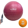 Kit Bola Sui�a 65cm de Pilates Textura Cravo Massage Ball + Mini Bomba + Mini Bola de Peso 1kg