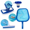 Kit Limpeza de Piscinas com Peneira + Aspirador Asa Delta + Mini Clorador Flutuador + Escova Reta Kit Limpeza de Piscinas com Peneira + Aspirador Asa Delta + Mini Clorador Flutuador + Escova Reta