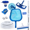 Kit Limpeza Piscina Esfreg�o+ Escova + Peneira + Haste 3,30 M+ Mini Clorador+ Aspirador+ Mangueira 4 M