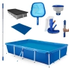 Kit Piscina 3000 Litros + Capa e Forro + Aspirador + Peneira + Haste 1,60 M Desmont�vel + Flutuador