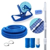 Kit Limpeza Piscina Aspirador + Haste Retrtil 1,65 M + Mangueira 4 M 38 Mm, Ponteiras e Adaptador
