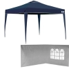 Kit Tenda Dobrvel Azul Base e Topo 3x3 M + 2 Paredes na Cor Branca