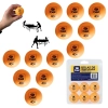 Kit 12 Bolinhas de Ping Pong Tnis de Mesa 4 Cm Laranja