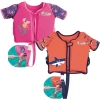 Colete Infantil para Natao Praia Modelo com Manga Curta de Espuma +3 Anos Rosa / Laranja
