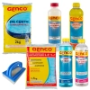 Kit Ph Certo 2 Kg + Esponja + Limpa Bordas + Algicida + Redutor de Ph + Clarificante + Cloro 1 Kg
