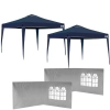 Kit 2 Tendas 3x3 M Dobrvel Azul + 4 Paredes na Cor Branca Mor