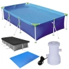 Kit Piscina Premium 2500 L + Capa e Forro + Filtro 110v 2200 Litros Por Hora