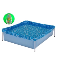Kit Piscina de Armao Infantil 400 Litros + Bola Inflvel 40 Cm Colorida