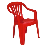 Cadeira Poltrona Vermelha em Plstico Suporta At 182 Kg Mor