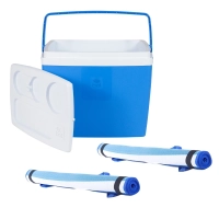 Kit Praia Azul com 2 Esteiras 1,80 M + Caixa Trmica Cooler 19 L