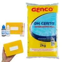 Kit para Piscinas Estojo Avaliador de Alcalinidade + Elevador Alcalinidade Ph Certo