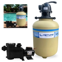 Filtro para Piscina At 40 Mil Lts Nt35 Areia + Motobomba Auto-escorvante Pr Filtro 1/2cv Bivolt 60hz