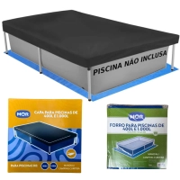 Kit Capa + Forro para Piscina de 400 Litros e 1000 Litros Mor