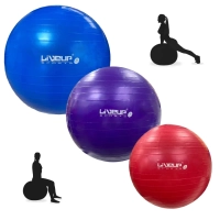 Kit Pilates com 3 Bolas Suias Liveup 45cm + 55cm + 65cm Treino, Ginastica, Yoga e Exercicios