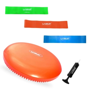 Kit Mini Bands com Tenso Leve + Mdia + Forte + Disco de Equilibrio