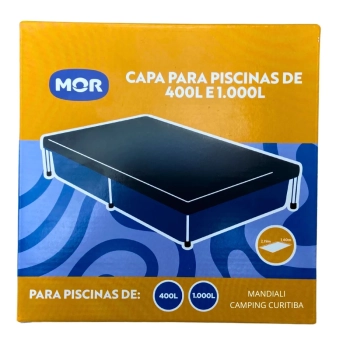 Capa para Piscina 400 e 1000 Litros Mor 2,19 X 1,60 Metros