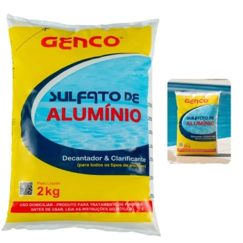 Sulfato de Alum�nio Decantador para Limpeza de Piscinas 2 Kg Genco