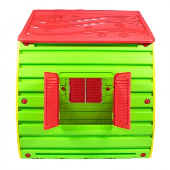Casa Infantil de Brinquedo Plstica com Portas e Janelas Colorida