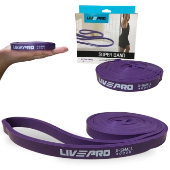Kit Faixa Elstica Super Band Super Leve + Rolo para Exerccios Alongamento e Equilbrio 90cm
