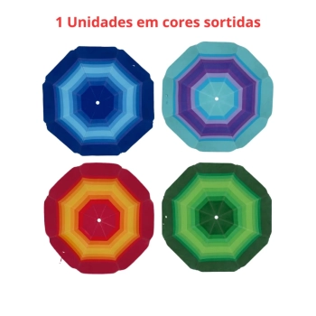 Kit 2 Cadeiras de Praia Reclinvel 4 Posies + Guarda Sol Fps 70 1,50m + Saca Areia Suporte Piscina
