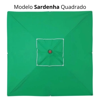 Ombrelone Sardenha Piscina Jardim Madeira 2,05 M X 2,05 M Verde