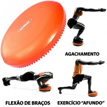 Kit Rolo de Soltura Alaranjado + Disco de Equilbrio + Overball